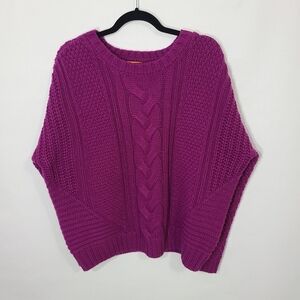 One A Women's‎ Sweater Size XXL Color Prairie Clover Mixed Knit